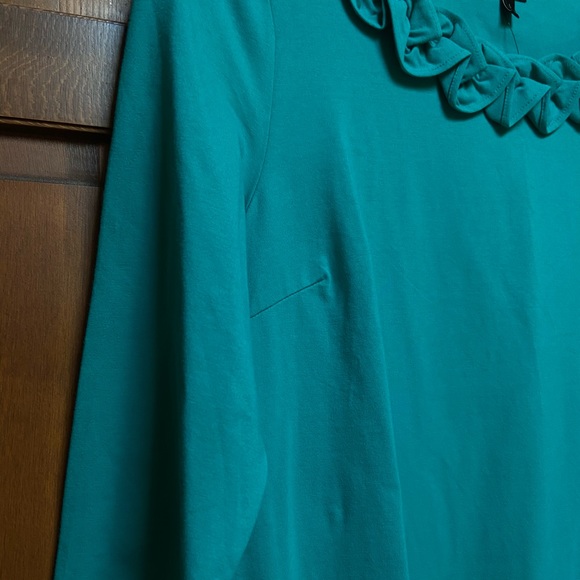Talbots Ruffle Jersey Shift Dress - Picture 4 of 6